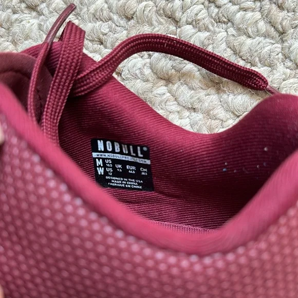 NOBULL Outwork Trainer, Maroon with Grey Bottom, M10.5 - Picture 8 of 8